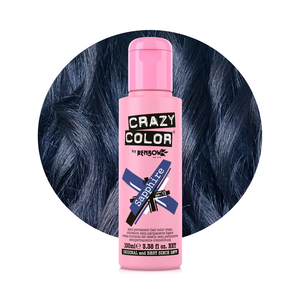 Tinta per Capelli Semipermanente Crazy Color Sapphire, Vegana, Senza Ammoniaca, Colore a Lunga Durata - Product Image 1