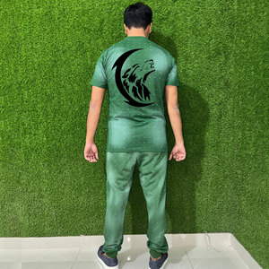 High Street Custom Own Design Two Piece <b>Set</b> Breathable Printed T-Shirt and Trouser Plus Size for Autumn Season - Product Image 4