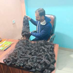 Extensions de cheveux humains indiens Remy faisceaux de tissage de vison brut fermeture couleur naturelle cheveux vierges fournisseur de confiance en gros - Product Image 2