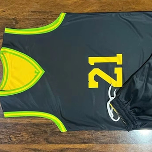 Uniforme de basket-ball unisexe personnalisable de haute qualité, ensemble grande taille et respirant, maillot de basket-ball imprimé d'été - Product Image 1