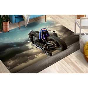 Tapis imprimé : Tapis aux motifs météo nuageux, Tapis de luxe, Tapis de garage, Tapis d'intérieur, Tapis en chenille - Product Image 1