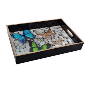 Handmade Design Natural Polished Wooden Serving Trays Hot Selling Custom Made Snacks <b>Sweet</b> Serving Wooden Tray - Product Image 3