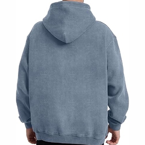 Sweat-shirt à capuche blanc crème durable, en coton mélangé épais de haute qualité, pour l'hiver, design personnalisé - Product Image 5