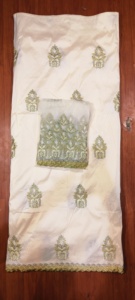 Última Moda 2026: Impresionante Tela Nigeriana George con Pedrería y Bordado en Tafetán para Vestidos de Fiesta - Product Image 2