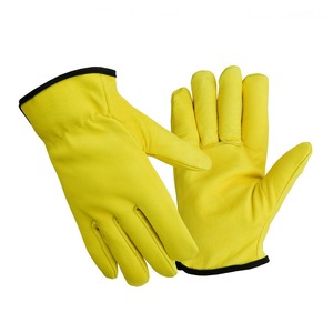 Gran oferta, precio barato de fábrica, guantes de cuero dividido para conductores de camiones, guantes protectores de trabajo en todos los tamaños para deportes y Pesca - Product Image 6