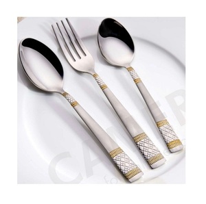 New Decorative <b>Kitchen</b> <b>Utensil</b> Cutlery Set Best Quality Stainless Steel Cutlery Set Restaurant Household Flatware Cutlery Set - Product Image 2
