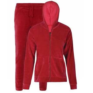 2025 Offre Spéciale femmes survêtement ensemble haute qualité Logo personnalisé lavage à l'acide pantalons de survêtement pleine fermeture éclair veste survêtement ensembles - Product Image 4