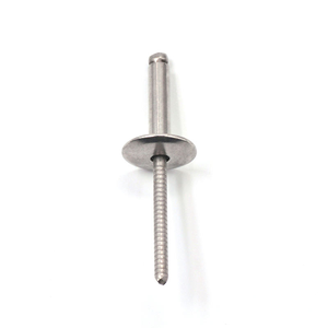 Rivet aveugle à tête ouverte en acier inoxydable de grade 51, diamètre de la tête 3,2 mm, empreinte 0,5-26 - Product Image 1
