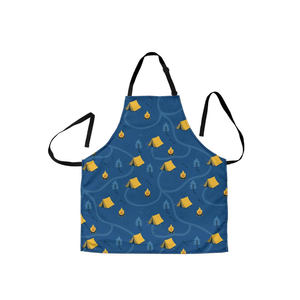 Delantal de cocina de diseño personalizado de material de algodón 100% Tira ajustable superventas a bajo precio - Product Image 1