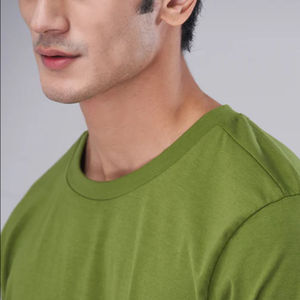 Logo personnalisé de haute qualité imprimé 100% coton t-shirt vierge hommes respirant surdimensionné col rond léger tricoté Service OEM - Product Image 2