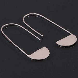 Assez exclusif plaqué or laiton forme géométrique Clip crochet boucles d'oreilles en gros bijoux pour les occasions de fête cadeau - Product Image 1