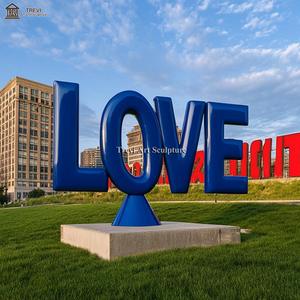 Estatua personalizada Park Metal Art Word Escultura <span class=keywords><strong>de</strong></span> carta <span class=keywords><strong>de</strong></span> amor <span class=keywords><strong>de</strong></span> acero inoxidable - Product Image 5