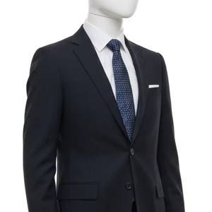 Corbata de poliéster sólido Transferencia de calor Diseño impreso Durable Resistente a las arrugas Oficina formal Uniforme DE BODA Corbatas para hombres - Product Image 4