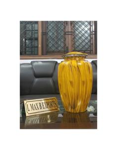 Urnas de cremación y recuerdos metálicos de diseño lujoso Urnas de cenizas conmemorativas funerarias de calidad superior para servicios de entierro - Product Image 6