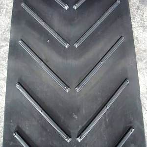 Heavy-Duty Chevron Rubber <b>Conveyor</b> V 15 Cleat 315/3 Rating 8mm Thickness 3 Ply Oil Resistant Adjustable Speed Agriculture Mining - Product Image 4