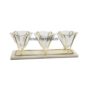 ถาดเสิร์ฟทรงสี่เหลี่ยมผืนผ้าจากอินเดียเคลือบเงาโลหะสีเงินดูสง่างาม - Product Image 6