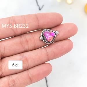 แหวนเงินอมฟ้าสีชมพู dhalia สีเขียวขุ่นแหวน925อัญมณีเงินสเตอร์ลิงเครื่องประดับเงินขายส่ง - Product Image 1