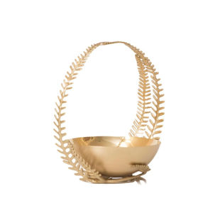 Cuenco de Mesa de Metal Artesanal, Centro de Mesa de Diseño de Lujo, Decoración Moderna para Sala de Estar, Comedor y Espacio de Estar - Product Image 1