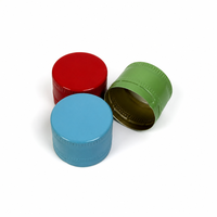 Capuchon ROPP en aluminium mat de 28 mm avec nervures de haute précision, couvercle à vis en métal durable pour bouteille de spiritueux ou de jus