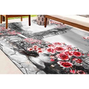 Alfombra Estampada con Paisaje Abstracto: Decoración Moderna para el Hogar y Colección de Alfombras Grandes, con Pelo Suave - Product Image 1