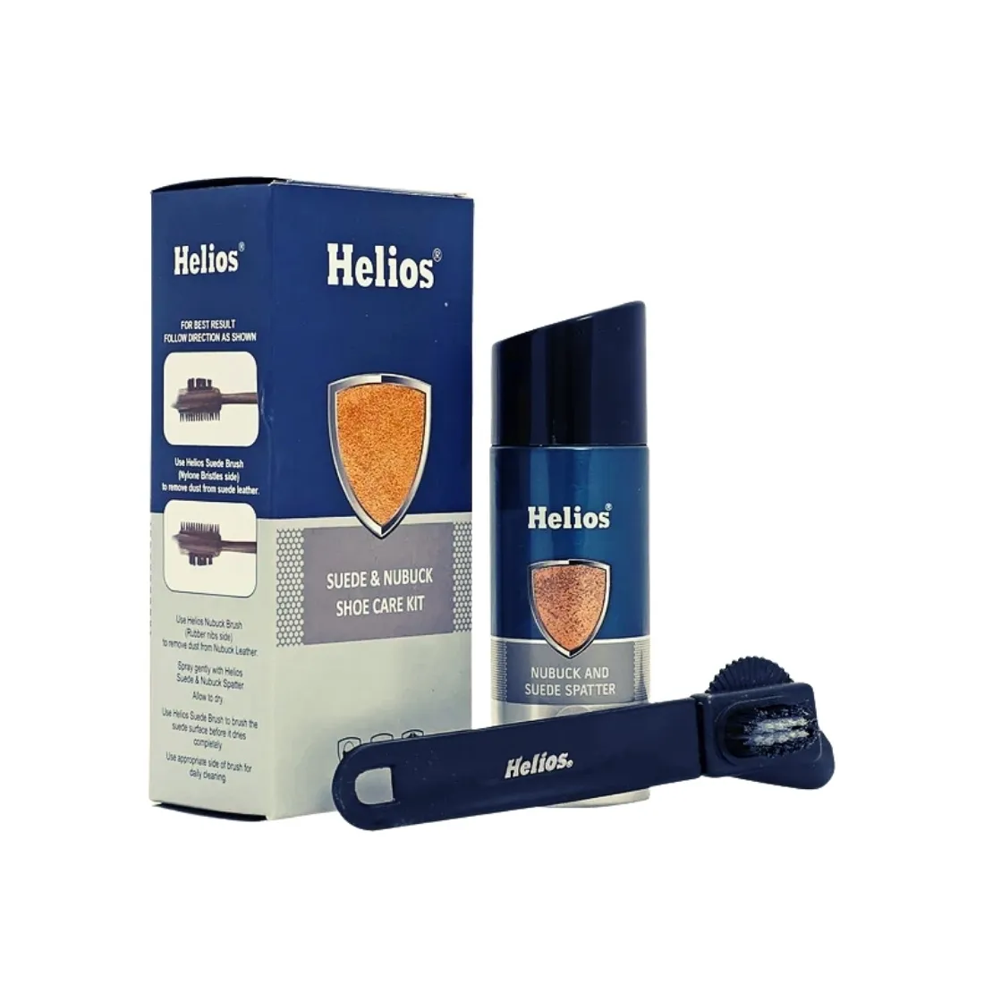 Elevate your suede and nubuck game with Helios Shoe Care Combo - the perfect duo for a pristine look
