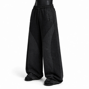 Pantalon de survêtement tendance de haute qualité pour l'hiver, double couche, taille ajustable, personnalisable, avec doublure polaire et cordon de serrage - Product Image 5