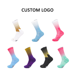 High Quality <b>Men's</b> Athletic Terry Sport <b>Socks</b> Breathable Anti-Slip with Custom Logo <b>for</b> Running <b>Cycling</b> Basketball-OEM Wholesale - Product Image 2