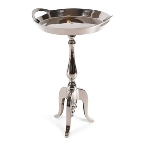 Mesa de Metal de lujo hecha a mano de estilo moderno con acabado cromado, mesa de centro de lujo al por mayor de calidad Superior - Product Image 2