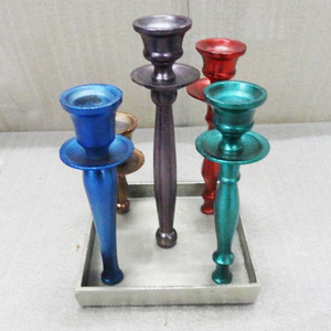 Candelabro de aluminio de diseño moderno y lujoso, soporte de vela antiguo pulido, superventas - Product Image 6