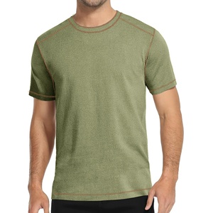 Camiseta para hombre 100% algodón 240sm sólido informal de gran tamaño Boxy Fit colores personalizados transpirable de lujo de calidad Premium - Product Image 4