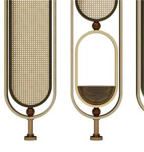 Partición de acero inoxidable Acabado de espejo Partición dorada Partición deslizante - Product Image 3