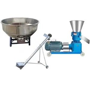 small feed mill plant 200-500 kg/h rabbit pellet feed production line poultry feed equipment machine line