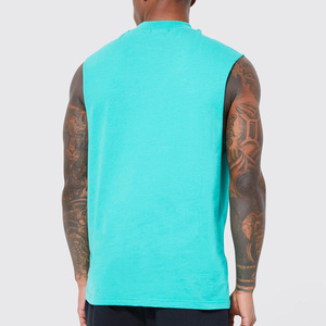 Camiseta sin mangas de talla grande para gimnasio deportivo personalizada para hombre, Camiseta ajustada de secado rápido, ropa deportiva suave, camiseta cortada sin mangas de verano - Product Image 2