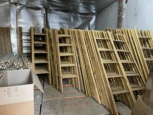 <b>Eco</b>-friendly 100% Bamboo Wooden Ladder Natural Solid Wood Ladders From Vietnam Manufacturer - 99 Gold Data - Product Image 3