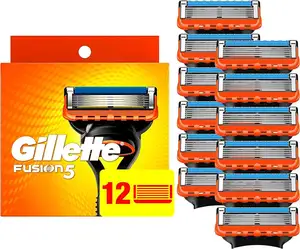 Gillette Fusion5パワーレイザーブレードリフィル、8カウント、男性のためのより快適なシェービングのためのルブラストリップ