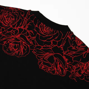 เสื้อยืดคอกลมแขนสั้นผ้าฝ้ายสีดำทรงหลวมสำหรับผู้ชาย ระดับพรีเมียม เหมาะสำหรับสวมใส่สบายๆ ในชีวิตประจำวัน ระบายอากาศได้ดี - Product Image 3