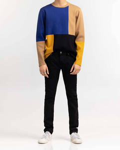 เสื้อสเวตเตอร์คอกลมสไตล์สตรีทแฟชั่นสำหรับผู้ชาย ไซส์พลัส ราคาขายส่ง รับออกแบบตามสั่ง เสื้อสเวตเตอร์ไซส์พลัส - Product Image 1