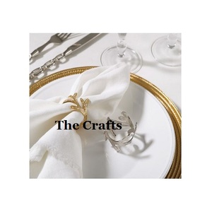 แหวนทิชชูเหล็กสีทองพร้อมห่วงรัดผ้าเช็ดปากคุณภาพสูงสำหรับอุปกรณ์เสริมบนโต๊ะ - Product Image 2