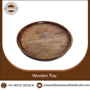 Grand plateau en bois de manguier personnalisé, gris brûlé, couleur lavis, sculpté à la main, plateau de service pour la décoration de la maison, occasions alimentaires - Product Image 2