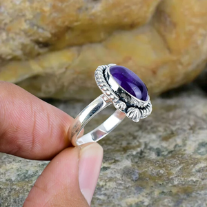Classic Best Design Handmade Amethyst Gemstone <b>Ring</b> 925 Sterling <b>Silver</b> Fashion <b>Silver</b> Jewelry Boho <b>Stacking</b> <b>Ring</b> Christmas Gift - Product Image 5