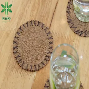 Vietnam Leverancier Eco Fiendly Kokosnoot Shred Mok Coaster Handgemaakt Voor Thee Accessoires Tafelmat Keuken Kom Pad Cup Tray Restaura