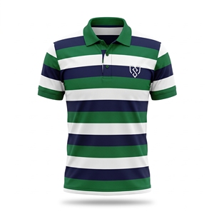 เสื้อเจอร์ซีย์ผ้าฝ้ายแห้งเร็วสำหรับผู้ชาย สีพื้น ไซส์ใหญ่ เสื้อทำงานลำลอง ขายส่ง รับสกรีนโลโก้ - Product Image 1