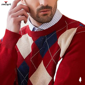 Pull à col rond pour homme à impression personnalisée sur le devant, vente chaude, pull d'hiver pour homme, anti-froissement, laine/cachemire, manches longues, séchage rapide - Product Image 4