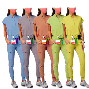 Uniformes de hospital de verano Scrubs Quirúrgico Médico Enfermería Scrub Suit para profesionales Unisex Salón de belleza Conjuntos de uniformes de hospital - Product Image 6