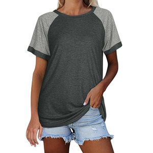 T-Shirt manches mi-longues col rond femme, multicolore, 100% Polyester/coton, mode de haute qualité, décontracté, impression personnalisée de Logo - Product Image 3