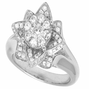 Anillo de Plata de Ley S925 con Baño de Rodio y Moissanita de Lujo para Bodas y Fiestas para Mujer - Product Image 3