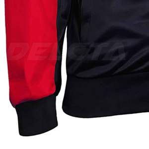 เสื้อแจ็คเก็ตสำหรับออกกำลังกายผู้ชาย สีพื้น เสื้อแจ็คเก็ตผู้ชายสไตล์สตรีทแวร์ - Product Image 5