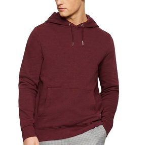 Sudadera con capucha unisex con logotipo personalizado de gran tamaño de lana de invierno patrón sólido cuello con capucha-Estampado de tela de talla grande para hombres - Product Image 1