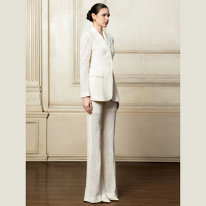 Gran oferta, Blazers para mujer, BLAZER con muescas CLEF con solapa, tela ecológica, logotipo personalizado, ropa de moda para mujer, marca de lujo - Product Image 2