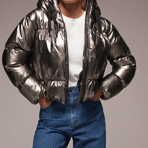 Vestes bouffantes avec logo personnalisé pour hommes, veste d'extérieur coupe-vent à fermeture éclair, veste à manches longues, fabricant personnalisé - Product Image 5